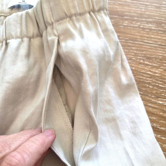 Artiza Babaton Women's Linen Cotton Blend Jogger Pants Pull On Light Tan Size XS - Picture 5 of 9